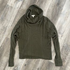 Small, olive green sweater